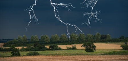 14858253 - dark clouds in harvest