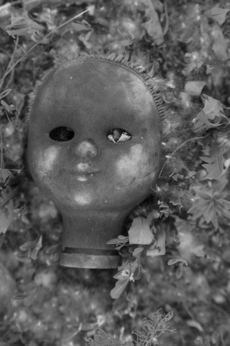 Voodoo Dol. Close up of scary dirty old retro vintage aged used